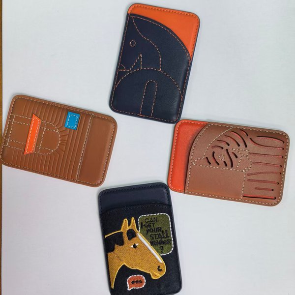 Étui de téléphone NFC, accessoires, porte-cartes d'identité multicolore en cuir Mage Safe, sac magnétique de rangement pour les séries 17, 16, 15