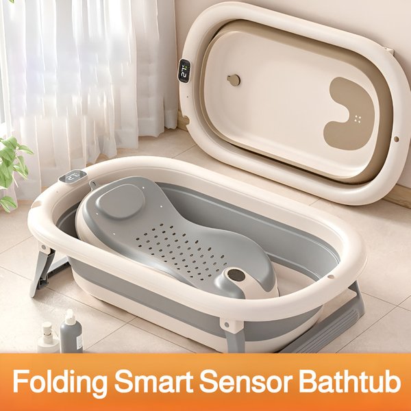 Baignoire pliable pour bébé, solution de bain sûre et portable pour nourrissons et tout-petits, convient aux bébés de 6 à 12 mois, facile à utiliser