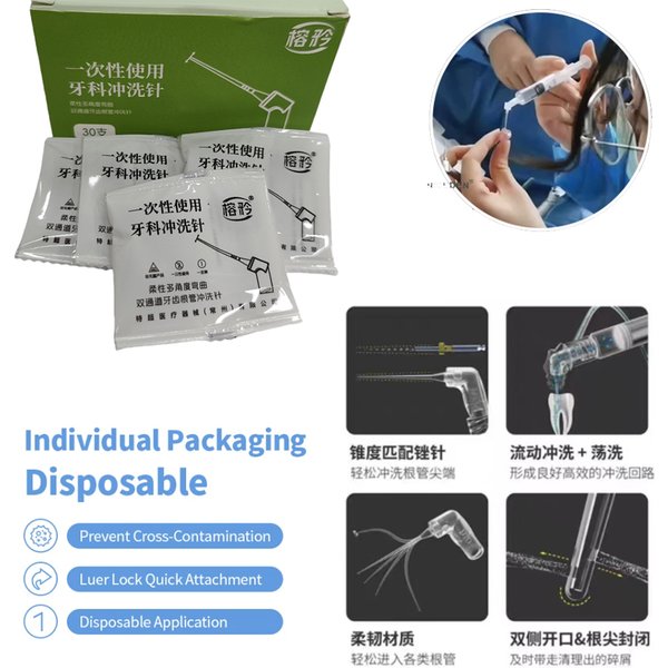 Neuer Typ 30 Stück Dental PD-Spitzen im IrriFlex-Stil für Wurzelkanal-Bewässerung, Flexible Spitzen für Endo-Spritzen, Wurzelkanal-Reinigungsnadeln