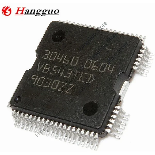 Carte de moteur de voiture HQFP64 IC, 5 pièces/lot, 100% d'origine, nouvelle puce ECU pour pilote BOSCH, 30460