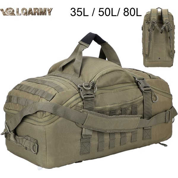 Sac de randonnée LQARMY 30L 45L 80L, sac à dos tactique Molle, grand sac de voyage, sac de camping