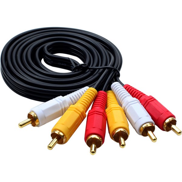 3 RCA à 3 RCA Composite Audio vidéo AV câble mâle à mâle connecter TV DVD caméras offre spéciale 20m