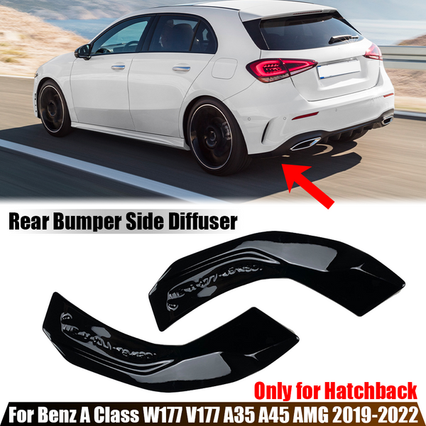 Diffuseur de pare-chocs arrière pour Benz Classe A, W177, V177, A35, A45, Jas URA Back 2019-2022