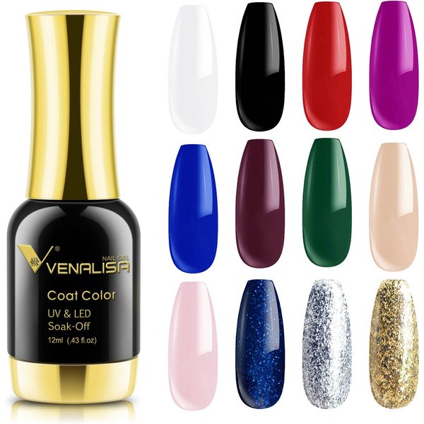 Venalisa vernis à ongles Gel 12ml paillettes couleur platine vernis Gel Super Texture tremper UV LED couverture complète Gel vernis à ongles