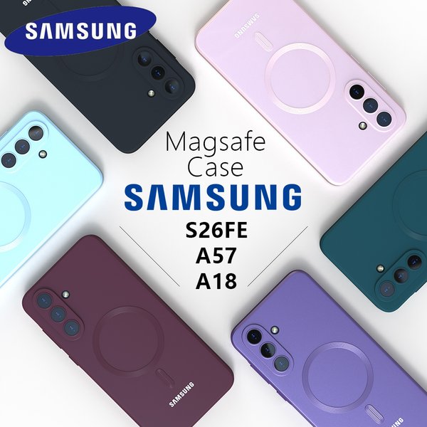 Für Samsung Galaxy S26 FE A57 A18 Magsafe Hülle S26 S25 S24 S23 S22 Ultra Plus FE A37 A17 A56 A55 Weiche Silikon-Handyrückseite