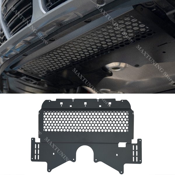 Plaque de protection en alliage d'aluminium pour refroidisseur d'huile BMW M3 G80 M4 G82 G83 M2 G87 2021-2026 Noir Protection de châssis moteur S58
