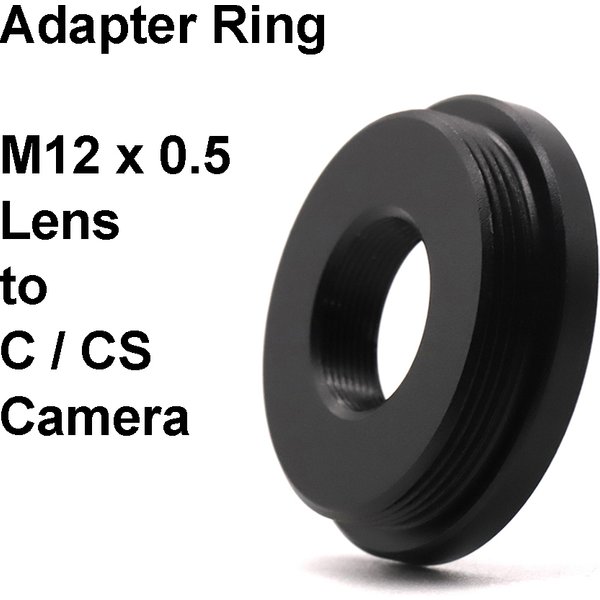 M12-c m12-cs Schraub adapter Ring Metall für m12x1, 5 (s-Mount) Objektiv und c/cs CCTV-Industrie kamera
