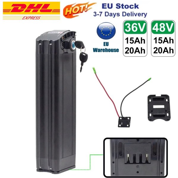 36V/48V 20Ah 15Ah Akku 18650 Lithium-Akku mit integriertem BMS für Silverfish 250W-750W Bafang Motor Kit mit Ladegerät