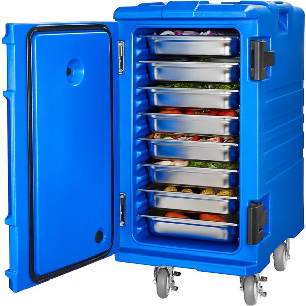 SucceBuy 75–120 l isolierte Lebensmittelpfanne, Tragebox, Frontlader-Speisenwärmer mit Griff und zwei Schnallen für Restaurant, Kantine