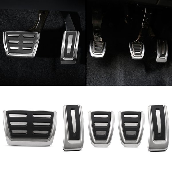 Stainless Steel Gas Brake Pedal MT Pedal For Seat Ibiza 6K 6L 6J Skoda Fabia I II Polo 9N 6R Bora Golf MK4