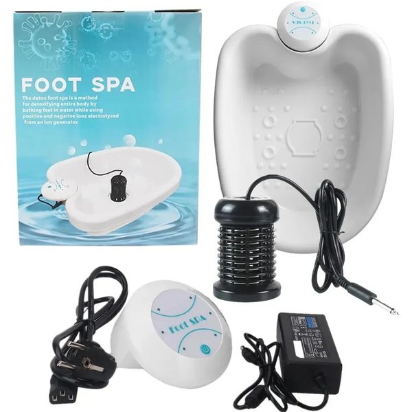 Detox Ionic Foot Spa Bath Massage Machine Elektrisches Fußbad Reinigungsmassagegerät Vibrierender Fuß Beste Pflege Arrays Aqua Health Therapy