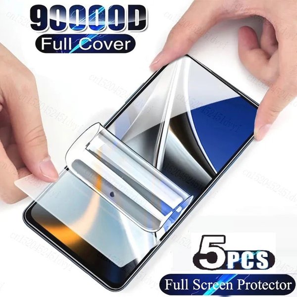 Film protecteur d'écran hydrogel pour Xiaomi Pheadphones, 5 pièces, M3 figurine M5 Pro C3 C40 C50 C51 C55, X5 Tage Bery NDavid F3 F4 ightF5