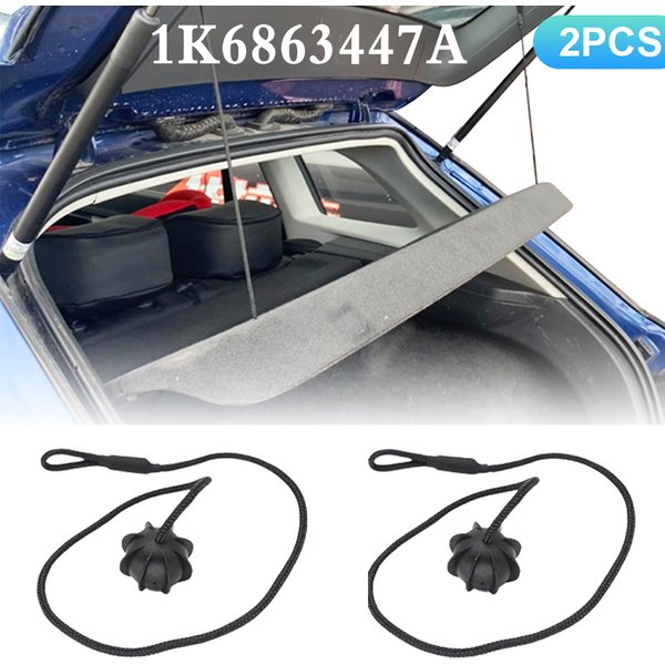 2X For VW Golf MK5 MK6 Rabbit R R32 R20 GTI Hatch Car Parcel Shelf String Cord Tonneau Cover Pivot Strap Holder 1K6863447A
