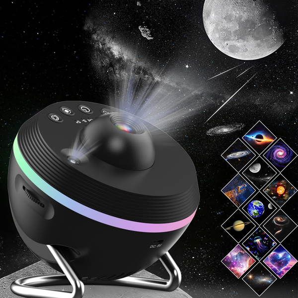 Najnowszy Meteor 13 w 1 Ultra Clear Galaxy Projektor Ultra Clear Lampka nocna Obrotowa kula kosmiczna Planetarium Światła projektora