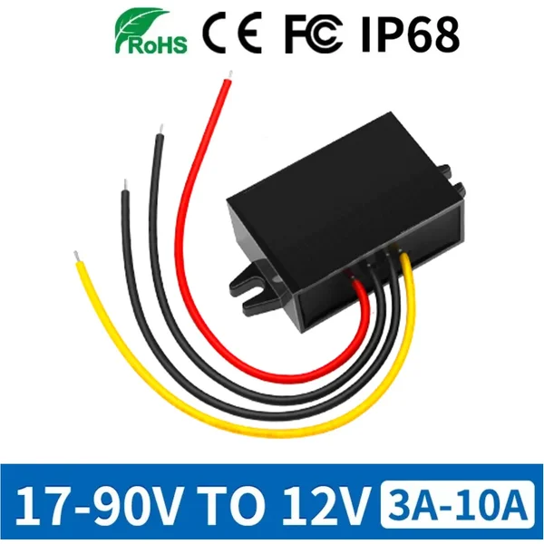 Convertisseur de Tension Abati eur pour Voiture, Camion, Bus, Taxi, Véhicule, 72V, 60V, 54V, 48V, 36V, 24V à 12V, 3A, 5A, 8A, 10A DC, Sochi 48 à 12