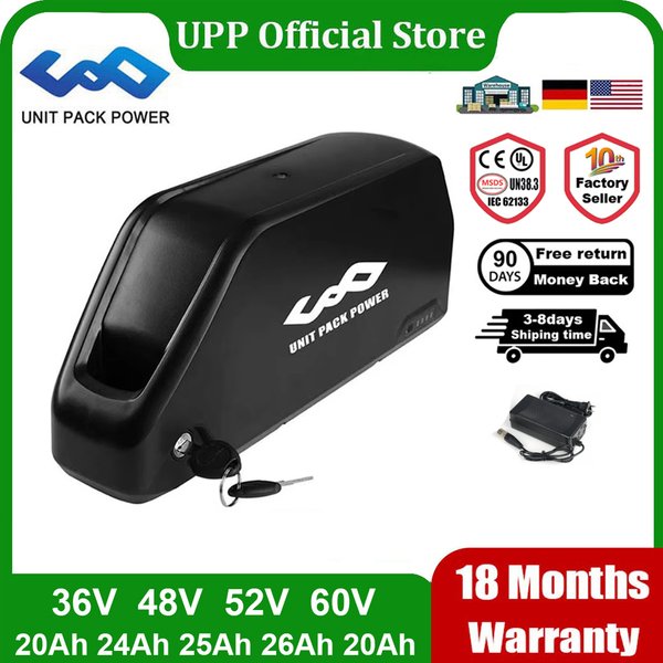 Polly 2000 1500 E-Bike-Batterie 48V 52V 25ah 60V 36V 20ah Elektro fahrrad Bateria Pack für 1000W 500W 350W 250W W W