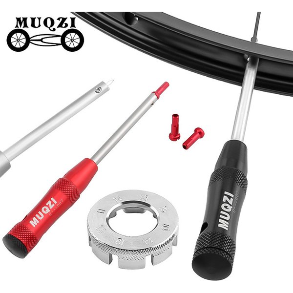 MUQZI outil de pilote de mamelon de rayon vtt clé d'installation de retrait de mamelon de rayon de vélo outil d'insertion de mamelon de rayon de vélo