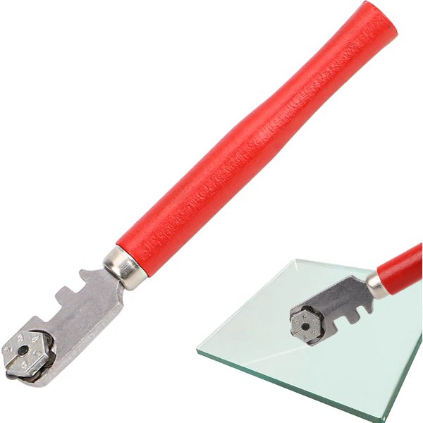 Coupe-carreaux de verre professionnel 130mm pour outil à main coupe-verre Portable 1 pièces outils de couteau en verre artisanal de fenêtre à pointe de diamant