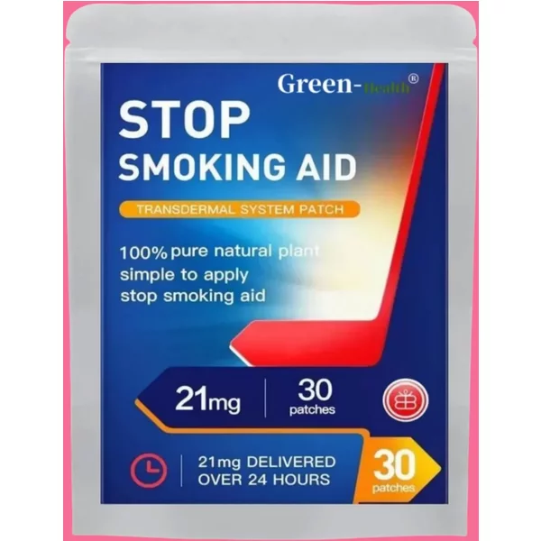 Patchs transdérmiques pour arrêter de fumer, 21 Mg, aide à arrêter de fumer facile et efficace, 30 patchs, fourniture d'un mois