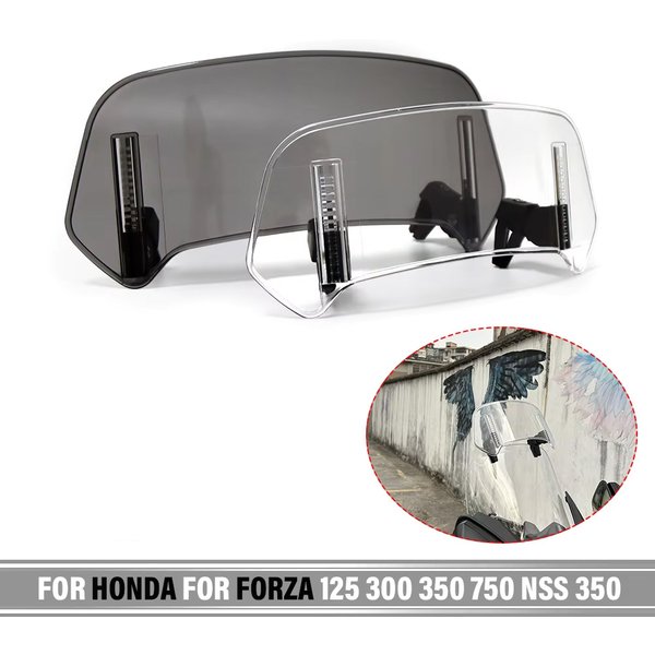 Für HONDA Für Forza 125 Für Forza 300 Für Forza 350 750 NSS 350 Universal Windschutzscheibe Verlängerung Einstellbare Spoiler Clamp-auf