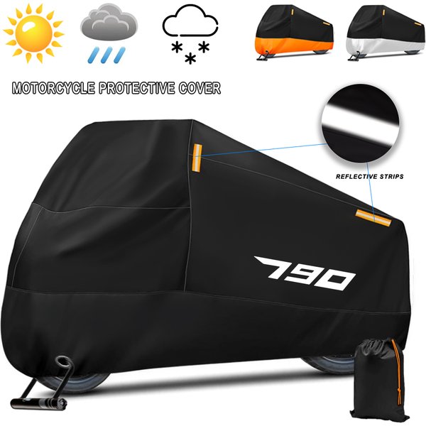 Motorrad Abdeckung Wasserdichte Outdoor Roller UV Schutz Staub Regen Abdeckung Für Duke 790 ADV 790 ADVENTURE 790 ADV 2019-2023 2024