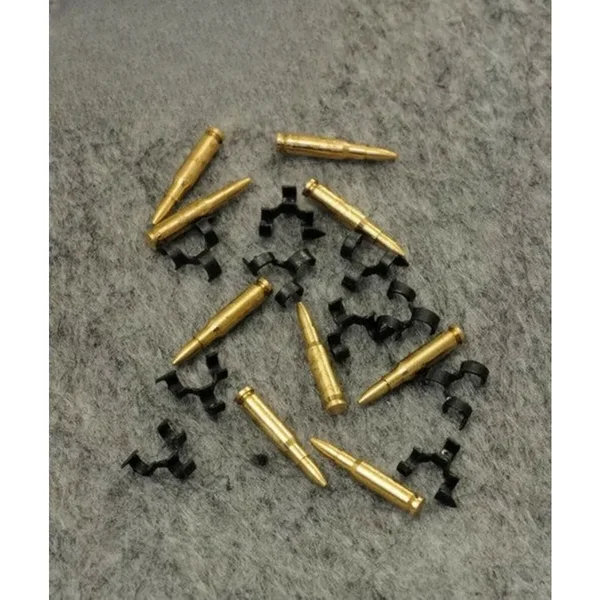 ZYTOYS Soldat im Maßstab 1:6, nicht starten, 7,62-Metallkugelkette, 50 Stück, Militärmodell für 12-Zoll-Actionfiguren, Szenenzubehör, DIY