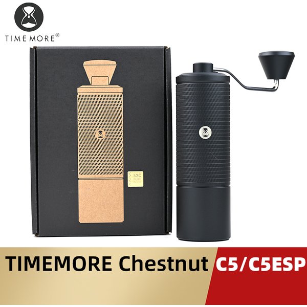 TIMEMORE Chestnut C5/C5ESP Manuelle Kaffeemühle, Tragbare Espressomühle, 42mm S2C Mahlscheiben, 25g Kapazität, Feine Einstellung