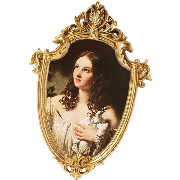 Resin Photo Frame Picture Frame Holder Ornate for Living Room Decor