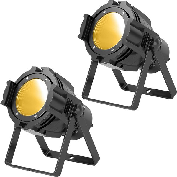 U'King 2 pièces 80W diffusion directe Par lumière blanc Normal + blanc chaud COB Film de Performance de mariage lumière de remplissage en direct lumière de scène