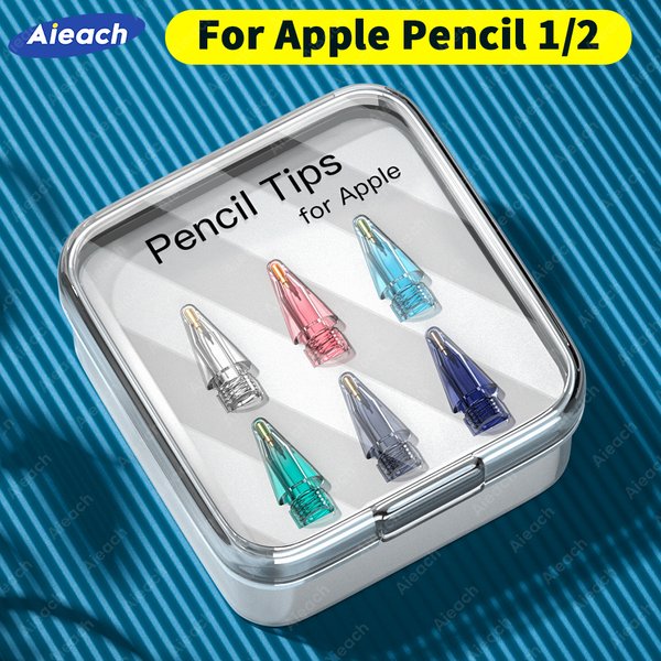 Aieach – pointes de crayon Appl, pour Apple iPads 1ère 2ème génération, Double couche 2B HB, pointes de remplacement fines, 6 pièces