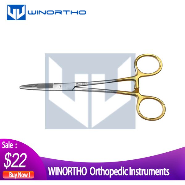 Olsen Hegar Scissor/ Needle Holder Adson Dissecting Forceps veterinary orthopedic instrument bone reduction forceps