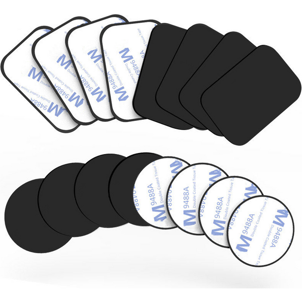 1/3/5 pièces de plaques métalliques autocollantes en fer pour support magnétique de téléphone portable, pour supports magnétiques de téléphone de voiture (sans aimant)