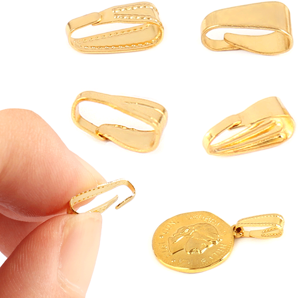 Fermoirs à pendentif en acier inoxydable, 100 pièces, Clip de pincement, crochets de caution, connecteurs pour bricolage, fabrication de bijoux, accessoires et fournitures