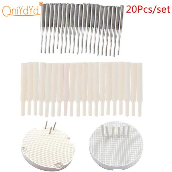 Goupille en céramique/métal pour laboratoire dentaire, plateau de cuisson en nid d'abeille, fournitures dentaires, 20 pièces