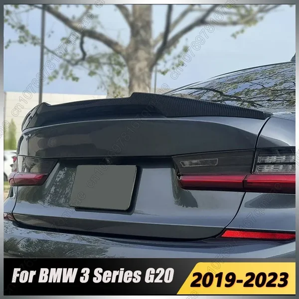 Pour BMW série 3 G20 320i 320d 330i 330d M340i 2019-2023 M4 Style aileron de coffre arrière ailes de coffre arrière kits de carrosserie réglage