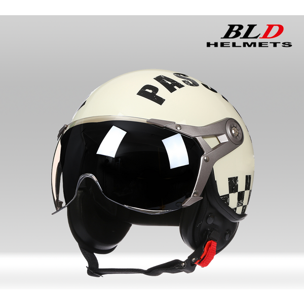Casque Moto Professionnel Style Français Moto Scooter Ouvert Léger Homme Femme Jet Capacete