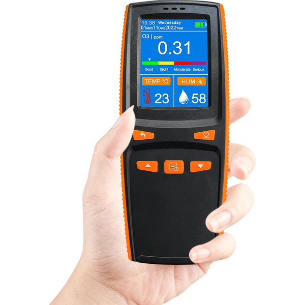 Dienmern New DM509 O3 Ozone Meter Portable LCD Display Temperature/Humidity Sensor Tester,with Date and Time,Hot Selling