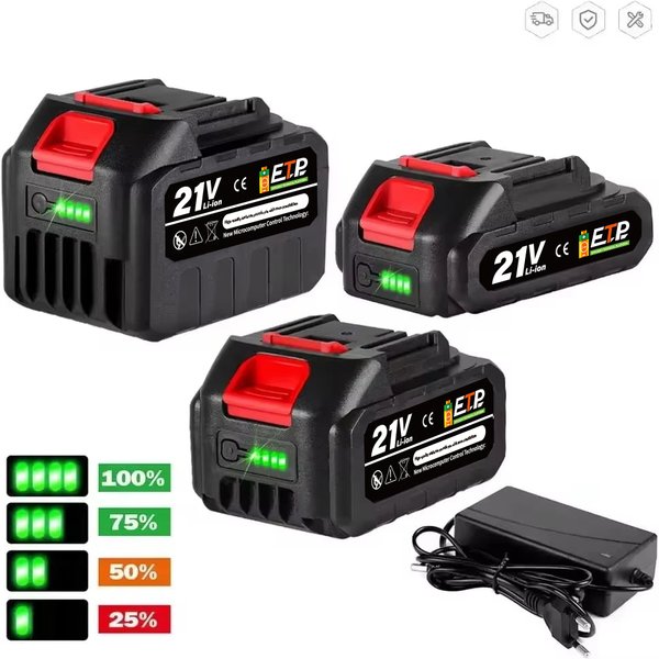Akumulator litowo-jonowy Yofidra 18-20 V do wiertarki akumulatorowej/pilarki/wkrętarki/klucza/szlifierki kątowej Bezszczotkowe elektronarzędzia