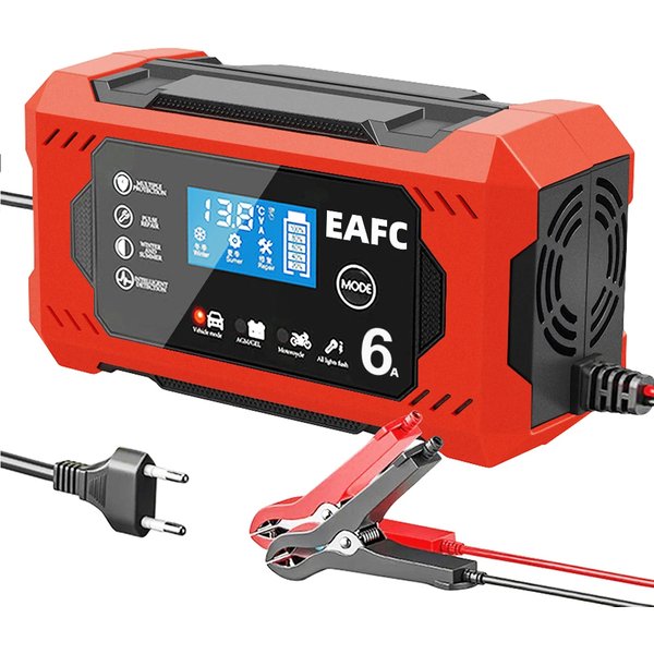 Autobatterie ladegerät 12v 6a intelligenter Schnelllade-Impuls reparatur typ Voll automatischer Stopp Dual-Mode-Blei-Säure für Motorrad-LKW
