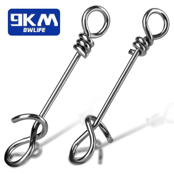 Angeln Snap 50 ~ 200Pcs Angeln Lockt Clips Link Snap Stecker Drop Rigs Schnell Ändern Salzwasser Angeln Clips Tackle edelstahl