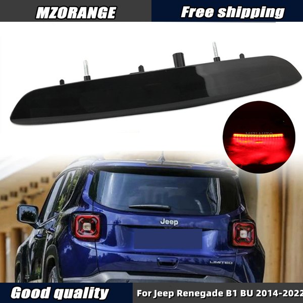 Troisième feu Stop noir haut pour Jeep Renegade B1 BU 2014 – 2022, feu Stop à montage élevé, accessoires de voiture