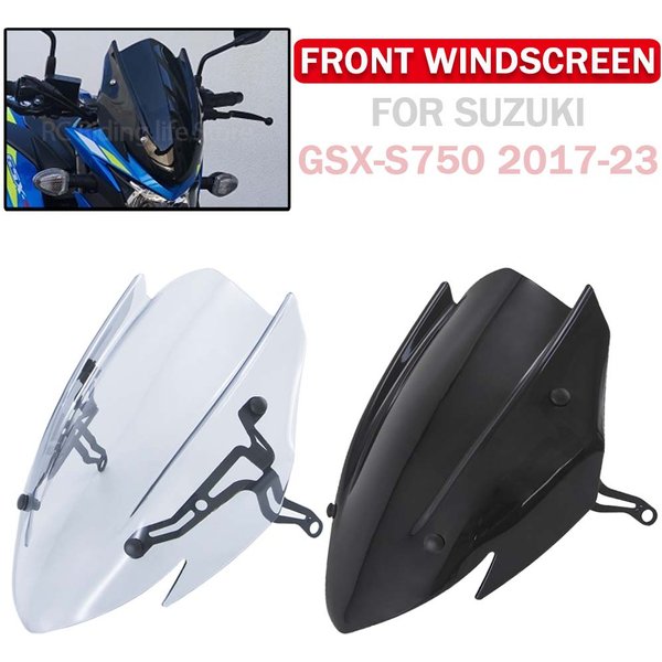 Szyba motocyklowa sportowa turystyczna owiewka deflektor wiatru z mocowaniem do Suzuki GSX-S750 GSXS750 GSXS 750 2017-2023
