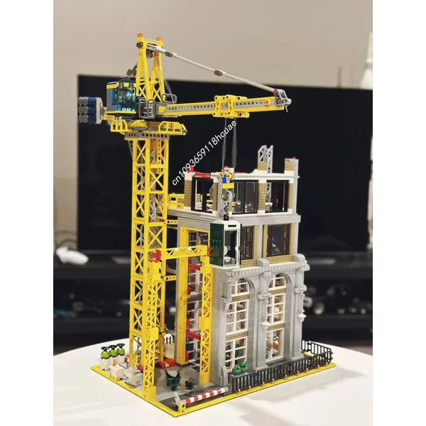 3374 pièces Modèle de chantier modulaire Street View MOC Blocs de construction DIY 910008 Briques éducatives à assembler Créatif Jouets Cadeau