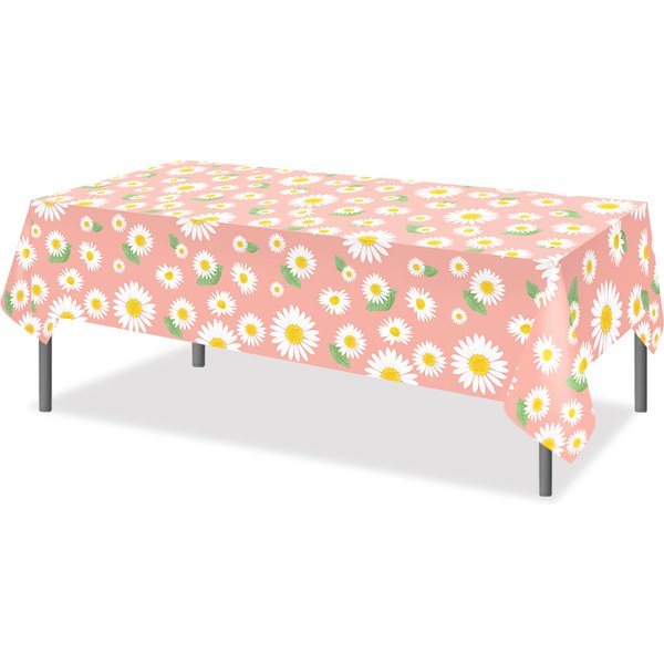 Kleine Gänseblümchen-Blumen Party Einweg-Tischdecke Outdoor Camping Picknick-Matte Tischabdeckung Geburtstags-Party-Dekor Zubehör