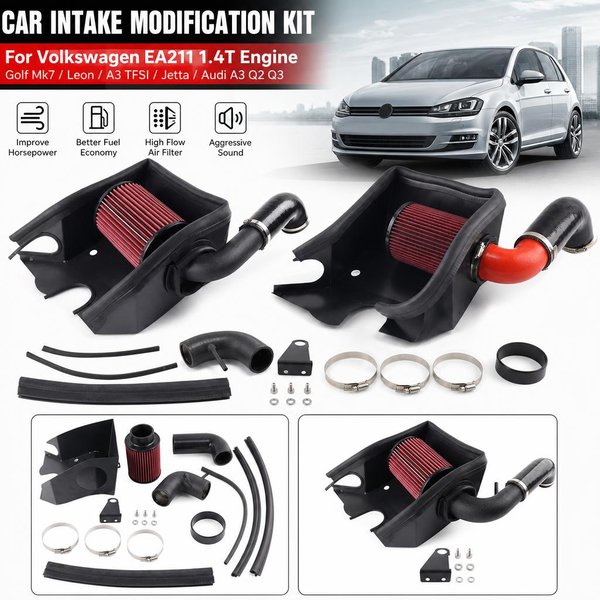 Auto-Tuning-Teile, Ansaugmodifikations-Kit für Volkswagen EA211-Motor, Golf Mk7, Leon, A3 TFSI, für Jetta, für Audi A3, Q2, Q3, 1.4T, Autozubehör