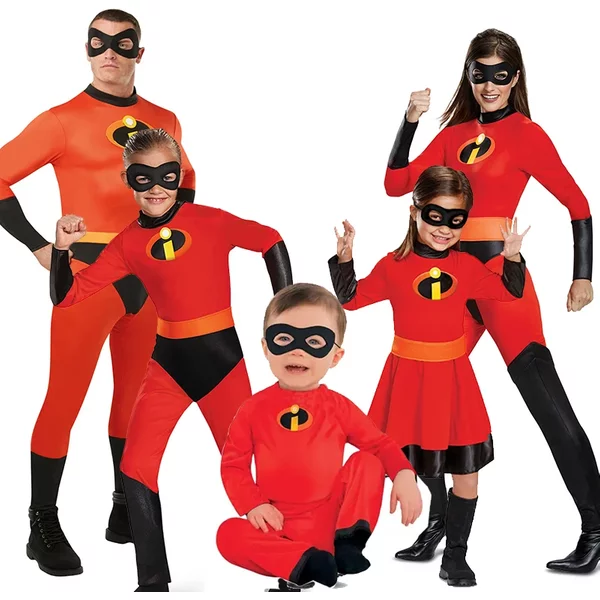 Combinaison de Cosplay en Verre avec Smile Hero pour Enfant, Costume de Famille pour Halloween, Carnaval, Bébé Jack