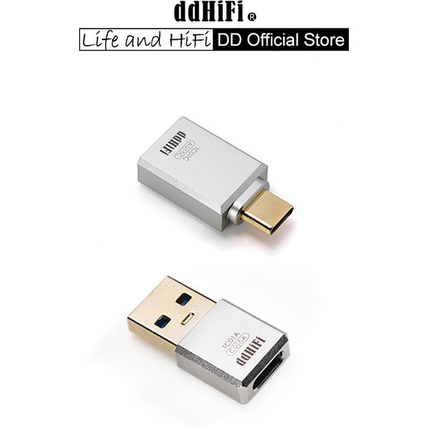 DD ddHiFi TC01A and TC01C HiFi Quality USB-A to USB-C Adapter Converter, Compatible with Phone, Computer, PC, Tablet and More