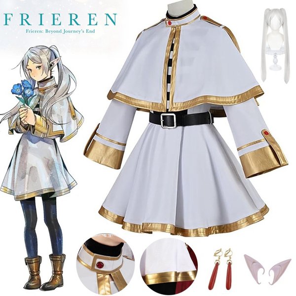 Sousou No Frieren Cosplay Frieren Fantasia Costume manteau chemises tenue fantaisie femmes Halloween carnaval fête vêtements