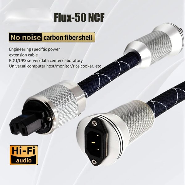 Câble adaptateur de filtre de puissance 30CM Flux-50 NFC, filtre de puissance en fibre de carbone en ligne haute performance FI-50R, connecteur NCF
