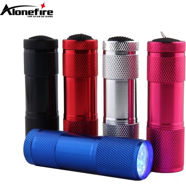 9 LED lumière blanche éclairage lampe de poche en aluminium Mini torche en plein air Portable voyage randonnée pêche travail à domicile lampe de rechange d'urgence